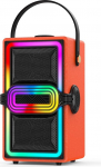 TWS Bluetooth-Lautsprecher, 120 W, kabellos, tragbare Lautsprecher f&uuml;r Partys im Freien, mit Subwoofer, tiefem Bass, bunte LED-Lichter, f&uuml;r Zuhause, Camping (Orange)