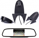 4,3-tolline tahavaatepeegli monitor + tahavaate kaamera Transporter 3. piduritulega HD tagurduskaamera Mercedes Sprinter Citroen Dacia Fiat Ford Hyundai Isuzu Iveco Nissan Opel Renault Seat Skoda Toyota VW jaoks
