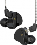 Yinyoo CCZ Melody k&otilde;rvaklapid Yinyoo Hybrid 1ba 1DD HiFi k&otilde;rvamonitorid, Deep Bass Lightweight In-Ear k&otilde;rvaklapid IEM koos 4N kaabliga muusikule / trummarile / bassistile / kitarristile (must, ilma mikrofonita)