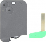 Terisass Remote Keyless Entry auto v&otilde;ti 2 nuppu 434 MHz sagedusega PFC7947 kiip koos nupu Cell Fit Laguna Espace Vel-Satis musta v&auml;rvi auto v&otilde;tmefoobiga