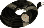 UNITEC Schuko pikendus H05VV-F 3G 1,5 mm&sup2; 25 m must