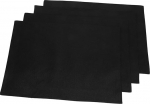 4st&uuml;cke Teiliges Abwaschbare Tischsets Aus Leinen Mit Rutschfester Funktion Doppellagig F&uuml;r Esszimmer K&uuml;che Und Festlichkeiten Elegante Schwarze Farbgebung