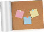 HOODANCOS Self-Adhesive Cork Roll Cork Board Roll Cork Sheets Photo Board Notepad Home Office Self-Adhesive Cork Board