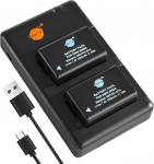 DSTE 2PCS Panasonic DMW-BMB9(1500mAh/7.4V) Battery Charger Set for Panasonic Lumix DMC-FZ40,DMC-FZ47,DMC-FZ48,DMC-FZ60,DMC-FZ62, DMC-FZ70,DMC-FZ72,DMC-FZ100,DMC-FZ150,V-Lux2,V-Lux3,Leica BP-DC9