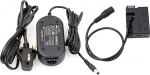 HangTon LP-E8 Dummy Battery Power Adapter Kit for Canon EOS Rebel T5i T4i T3i T2i, 700D 650D 600D 550D, Kiss X6 X5 X4 DSLR Camera (DR-E8 and Adapter) (AC Adapter)