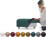 mugavalt Klippan Footstool Cover asendusistme kate Heavy Duty 1 Piece Soft Durable Washable Fabric Easy to Clean and Replace (Crown, Ocean Blue)