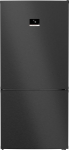Bosch KGP86AXB0N, seeria 8, Smart XXL k&uuml;lmik-pagasikapp, 186 x 86 cm, 419 L jahutus- ja 202 L s&uuml;gavk&uuml;lmik, NoFrost, paindlik sisemus, 3 x pikem v&auml;rskendus, harjatud must teras