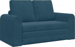vidaXL diivanvoodi, sinine, 148 x 71 x 83 cm, samet, reguleeritav diivanvoodi, ristk&uuml;likukujuline disain, multifunktsionaalne diivan, stiilne elutoa lahendus, ruumi s&auml;&auml;stev k&uuml;lalissuvila