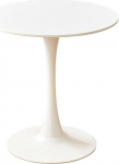 Moodne Casual &uuml;mmargune laud Tulip White 80cm s&ouml;&ouml;gilaud