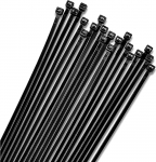 Bolt Dropper Zip Ties 8 "Must 1000 Pack 40lb t&otilde;mbetugevus Raske iselukustuv Premium Nailon kaabli sidemed sise- ja v&auml;litingimustes kasutamiseks (must)