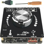 DollaTek 100 W + 100 W Bluetooth 5.0 v&otilde;imsusv&otilde;imendi Stereo AMP Amplificador kodukino AUX USB 100 W x 2