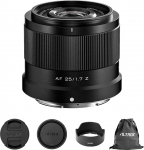 VILTROX AF 25mm F1.7 Lens for Nikon Z-Mount, f/1.7 APS-C Large Aperture Auto Focus Fixed Focal Length Compatible with Nikon Z-Mount Cameras Z5, Z50, Z6, Z6II, Z7, Z7II, ZFC, Z30, Z9, Z8, ZF