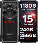 DOOGEE Blade 20 Pro v&auml;litelefon ilma lepinguta Android 15, 24GB RAM/256GB ROM (2TB) 11800mAh aku, 50MP + 20MP + 8MP, 125dB k&otilde;lariga v&auml;litingimustes nutitelefon, 6,6-tolline HD + 90Hz, 3 kaardipesa