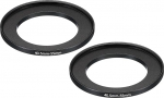 PATIKIL 40.5mm-55mm metallist Step Up Ring 2tk Camera Lens Filter Adapter Ring Alumiinium filtri adapterr&otilde;ngad kaamera objektiivi kapuutsi jaoks mustad
