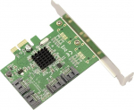 KALEA-INFORMATIQUE PCI Express PCIe x1 kontrollerkaart 4 pordi SATA 3 6G-le Marvell 88SE9215 kiibistikuga