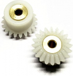2-osaline nailonist koonerrataste komplekt - 20 hammast, 1M moodul, M4 kruvi, 4-10mm avaus mudellennukite ja mehaaniliste rakenduste jaoks (10mm avaus)