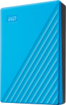 WD My Passport 6TB kaasaskantav k&otilde;vaketas Slim Design Allalaaditav tarkvara Automaatne varundamine Salas&otilde;nakaitse Sinine - &uuml;hildub ka PC, Xboxi ja PS4-ga