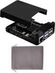 Argon NEO 5 BRED korpus Raspberry Pi 5 integreeritud ventilaatoriga, Argon NEO 5 Blck korpus alumiiniumist korpus Raspberry Pi 5 4GB/8GB/16GB jaoks.