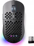 Dierya x TMKB M1 traadita m&auml;nguhiir, 24,000 DPI optiline sensor, 90 g kerge, 6 programmeeritavat nuppu, RGB valgustus, 180 tundi aku kestvust, 2.4 GHz/Bluetooth/USB-C arvutihiir, must