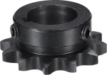 sourcing map #40 Kettenrollenritzel Typ B 2.5 cm Bohrung 12 Z&auml;hne Einzelstrang Kettenritzel Kohlenstoffstahl Keilnut mit Stellschrauben