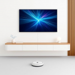 FGNIXLN TV Lowboard, 120-240 cm, kaasaegne TV kapp, TV kapp elutuppa, sobib elutuppa ja magamistuppa (valge/puit, 180 cm)