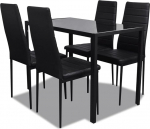 Hommdiy 5-osaline s&ouml;&ouml;gilaudade komplekt must