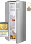 Exquisit Refrigerator KS185-4-HE-040E inoxlook | 190 l net capacity | alarm | door hinge changeable | 55 cm width