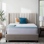 LUCID California King White Memory Foam Mattress Topper Soft Breathable Machine Washable