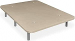 mattfy - tugevdatud polsterdatud voodiraam voodi stabiilsuse ja vastupidavuse tagamiseks 5 risttala ja 6 metalljalaga keermestatud 27 cm 90 x 190 cm Beež