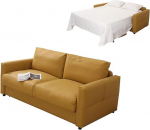 &Uuml;mberkujundatav diivanvoodi lateksmadratsiga, t&auml;issuuruses diivanvoodi elutuppa, korterisse, kontorisse, 2-in-1 v&auml;ljat&otilde;mmatav diivanvoodi ja lamamistool