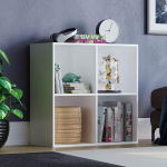Vida Designs Durham Cube raamaturiiuli hoidmise organiseerija elutoa raamaturiiul kodukontori m&ouml;&ouml;bel (4 kuubikut, valge)