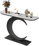 Generisch Moderner Eingangstisch, 47,2 Zoll schwarzzer Konsolentisch f&uuml;r Wohnzimmer, Flur und Foyer - stilvoller Akzenttisch f&uuml;r Dekoration und Organisation