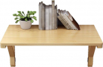 Schwebender, an der Wand montierter Klapptisch aus massivem Kiefernholz, multifunktionaler Computertisch f&uuml;r das Homeoffice, K&uuml;chen-Esstisch, Werkbank, mit Zubeh&ouml;r, 50-140 cm optional, Holzf