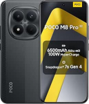 XIAOMI Poco M8 Pro 5G nutitelefon, 12 GB RAM + 512 GB m&auml;lu, 6,83-tolline 1,5K CrystalRes AMOLED, Snapdragon 7s Gen 4, 50 MP Light Fusion 800 OIS-iga, IP68, must, 2-aastane garantii