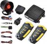 Type 8 Car Central Locking Universal Car Remote Central Kit Vehicle Door Lock with Shock Sensor + Control Box + 2 Replacement Remote Controls for Car Central Locking