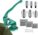 Cocoarm Eyelet Press Set, k&auml;sipressimismasin, Eyelet Punch, Niitpress, Press Stud Press, k&auml;sipressi komplekt, 3 matrikat, 1500 Eyelets, 6/10/12 mm niitmutri tangid, Eyelet tangide komplekt nahak&auml;sit&ouml;&ouml;de jaoks