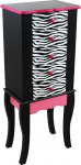 Fashion Prints Teamson Kids Jewelry Chest Armoire-Zebra (Pink/Black), Wood 30.99 x 24.51 x 74.3 cm