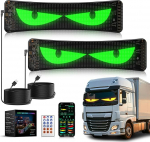 Devil Eyes Light autodele LED-silmad veoautode ja autode jaoks Paindlik programmeeritav LED-ekraan &auml;rile, LED-skripti valgusreklaam Isikup&auml;rastatud valgusm&auml;rk