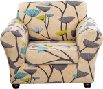 ARNTY Stretch Sofa Covers for 1/2/3 Cushion Sofa Furniture Slipcovers with Upgraded Thicker Jacquard Fabric (Dandelion, 1 Cushion Chair Sofa Covers)