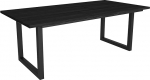 Skraut Home - Dining tables | 10 people | 200 | robust and stable thanks to its structure and solid legs | ideal for family gatherings | black | industrial style
