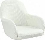 ZZDXW toolikatted komplekt 6 k&ouml;&ouml;gitoolist koos k&auml;etugedega Stretch Office High-Backed Chair Cover Corn Grain Velvet Armchair Protective Cover toolid istmepadi s&ouml;&ouml;gitoa pulmapeo Hotel jaoks