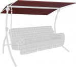 Angerer Freizeitm&ouml;bel GmbH Hollywood kiikede p&auml;ikesevarju - Sobib paljudele 3-kohalistele Hollywood kiigedele - kiikede katus Made in Germany (Draltex Terra, 210 x 145 cm)