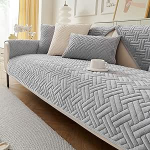 GKXLH pestav pehme piima flannelett diivanikate 1 2 3 istekohaga diivanite libisemiskatted libisemiskatted diivanite katete jaoks sektsioonis diivan nurgas diivanikate L kuju m&ouml;&ouml;bli kaitsja (helehall) (helehall)