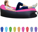 T&auml;ispuhutav diivan Veekindel Air Diivan Veekindel Air Lounger koos kaasaskantava paketiga Air Bed Portable Lazy Lounger Camping, Beach, Park, Beach Yellow Red