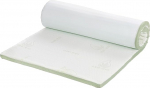 Vitapur Aloe Vera Topper - 80 x 200 cm, 4 cm ortopeediline p&uuml;ramiidvaht, Aloe Vera aroomiteraapia, eemaldatav kate, madratsi pealiskate, madratsi pealiskate