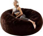 Sitzsack 4FT mit F&uuml;llung f&uuml;r Erwachsene, Bean Bag Chair Memory Foam, weicher Pl&uuml;sch, Wohnzimmer & Schlafzimmer, Lounge Sessel, Sitzsack Sofa, Riesen Sitzsack, Gaming Sitzsack, Geschenk f&uuml;r Frau&Mutter