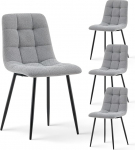 CLIPOP s&ouml;&ouml;gitoa toolid, 4 tooli, tume hallid &scaron;enill toolid s&ouml;&ouml;gituppa, kaasaegsed k&ouml;&ouml;gitoolid, metallist jalgade ja seljatoega polsterdatud toolid s&ouml;&ouml;gituppa, k&ouml;&ouml;ki, kontorisse.