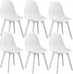 [en.casa] Brevik s&ouml;&ouml;gitoa toolid 83 x 54 x 48 cm valge plastikust koos p&otilde;randakaitsega 6 tk pakendis