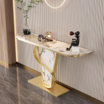 Generisch Schmaler, moderner Konsolentisch mit Metallgestell - ideal f&uuml;r Wohnzimmer, Flur und Eingangsbereich - erh&auml;ltlich in den Gr&ouml;&szlig;en 80/100/120 cm