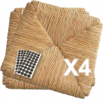 ZStyle Straw Set mudel 996 asendusistme alusraam toolidele koos toolide ja vildist padjadega (4 tk)